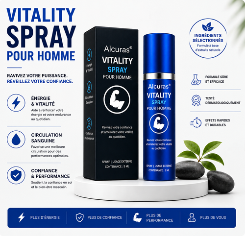 Spray de Vitalité Pour Homme Alcuras®